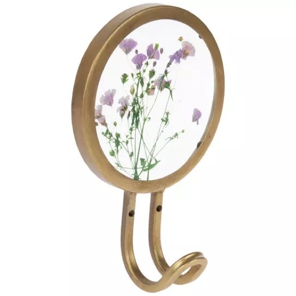 Other - (2) Purple Flowers Metal Wall Hook